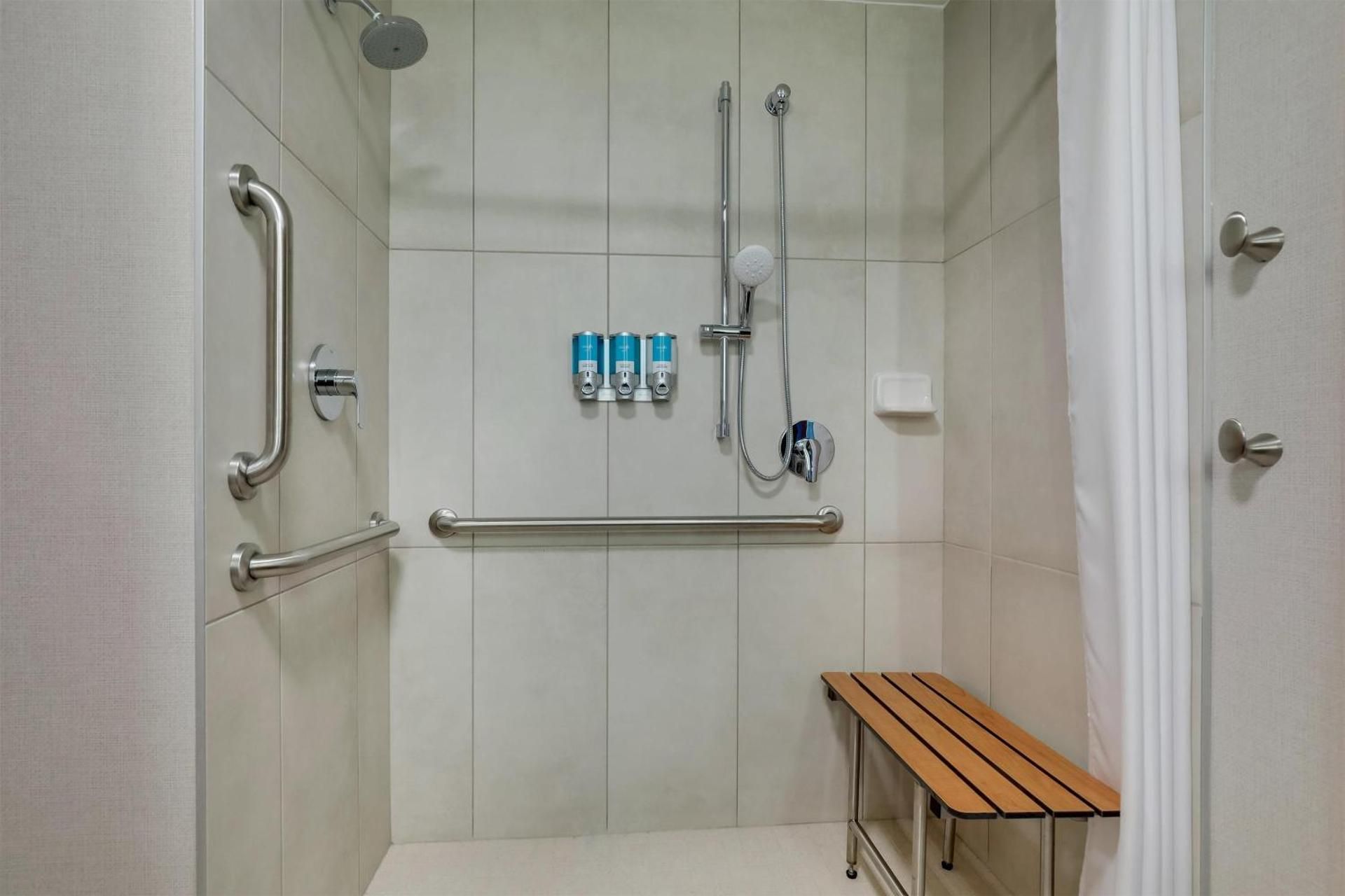 Deluxe Room with Two Queen Beds - Hearing Accessible, Roll-In Shower