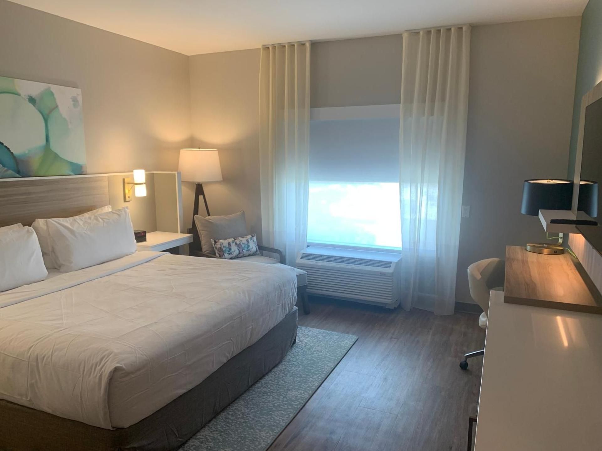 King Room with Tub and Grab Bars - Mobility/Hearing Accessible - Non-Smoking