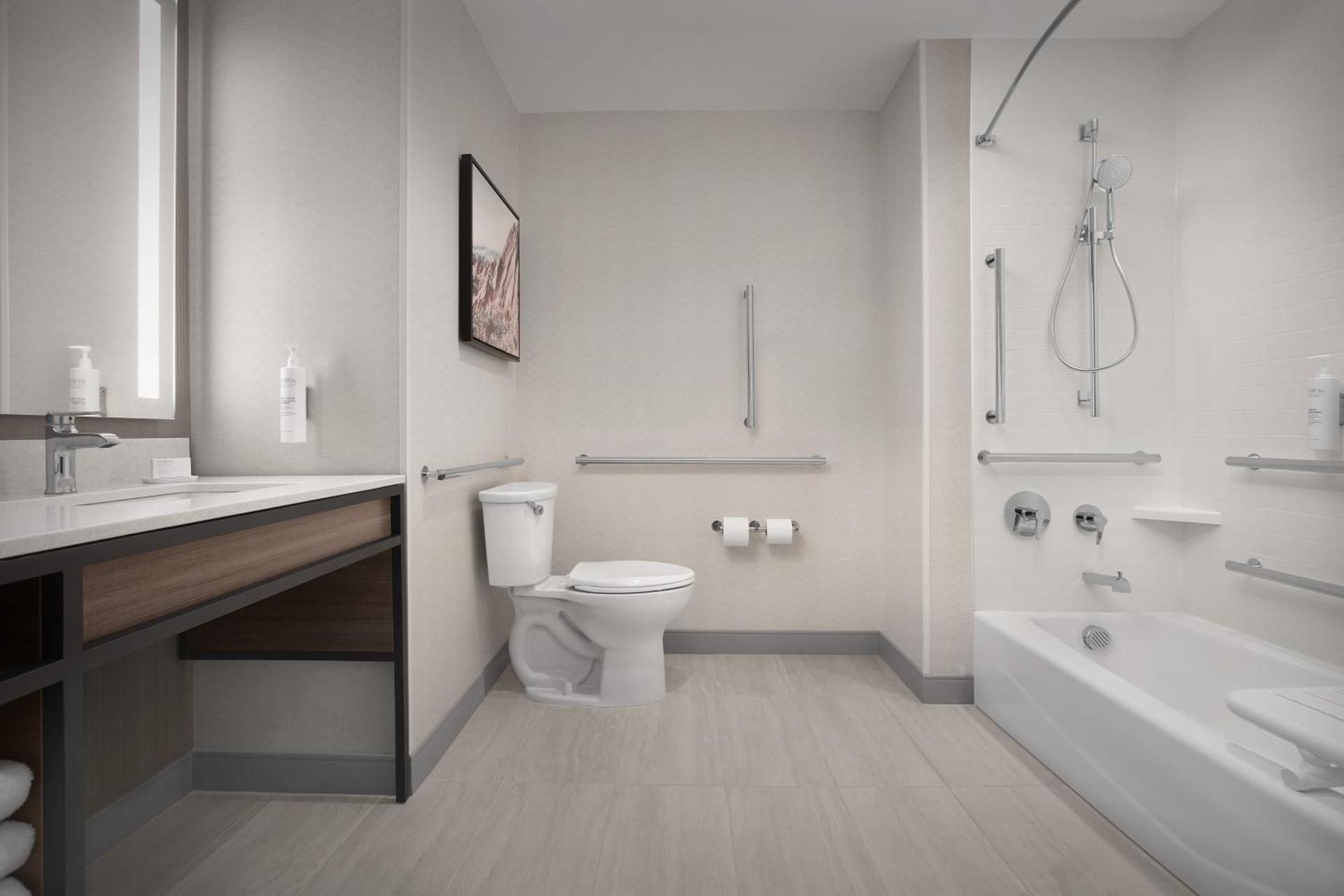 Queen Room with Two Queen Beds and Accessible Tub - Mobility Access