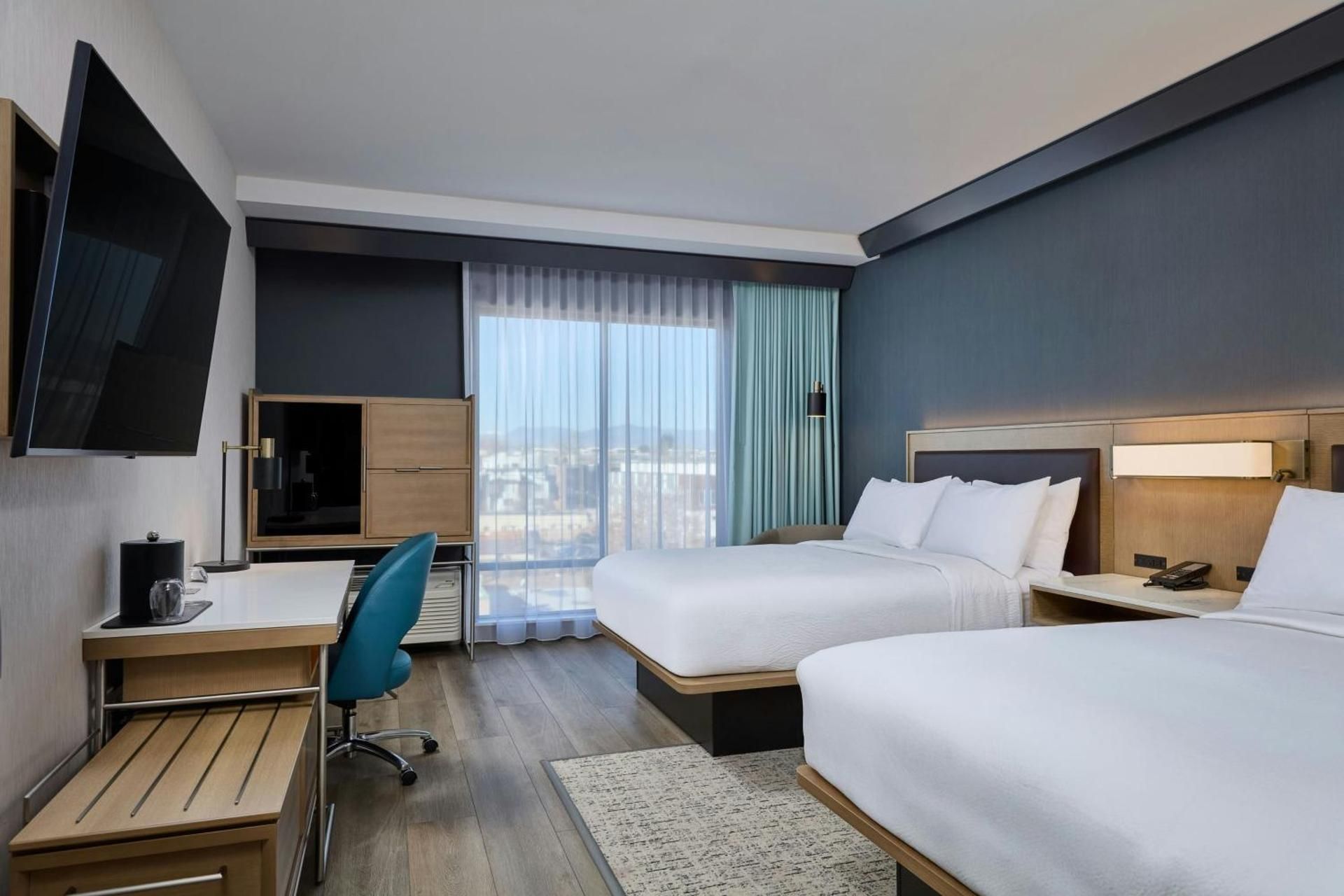 Queen Room with Two Queen Beds and Roll-in Shower - Mobility and Hearing Accessible