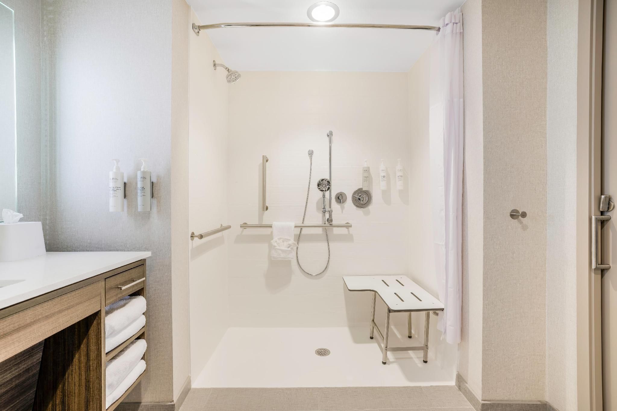1 Queen Accessible Roll In Shower Suite Nosmok
