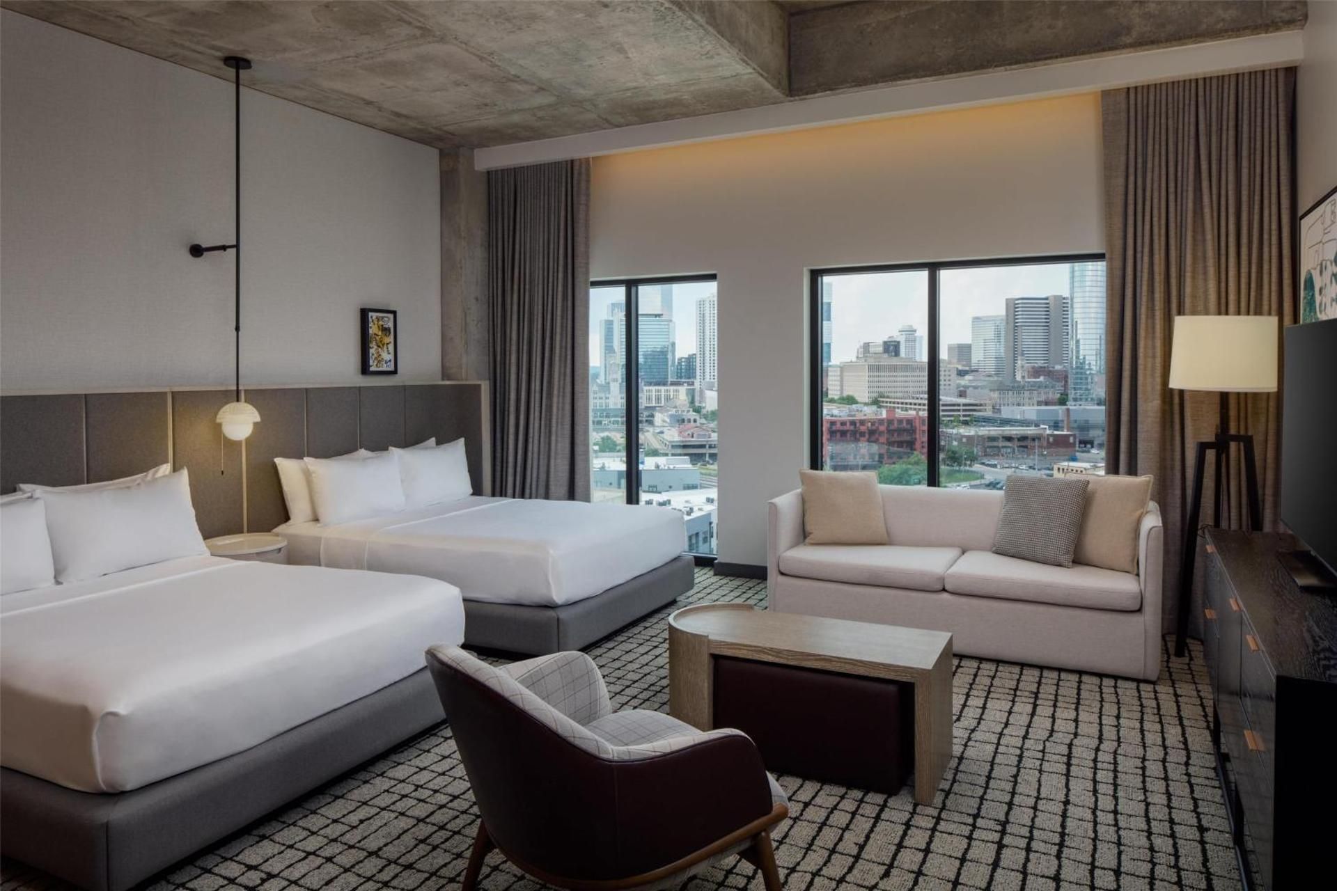 Homewood Suites by Hilton Nashville Downtown the Gulch Queen Studio with City View - Hearing Accessible