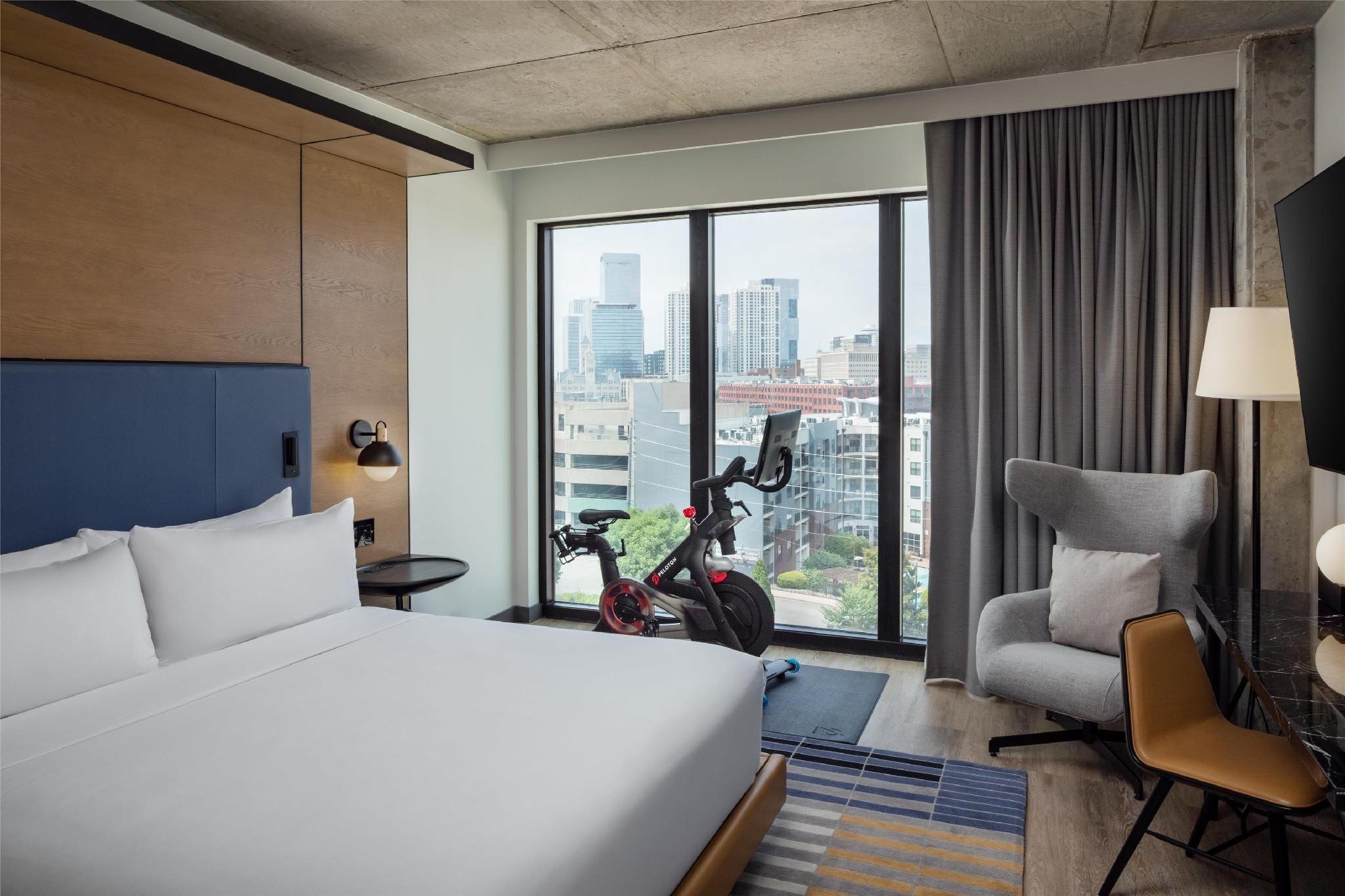 1 King Bed Room With Peloton Bike