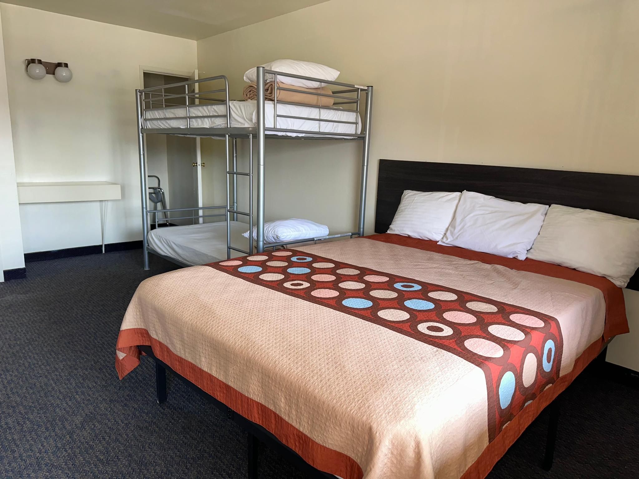 Family Room with 1 Queen Bed and 1 Bunk Bed