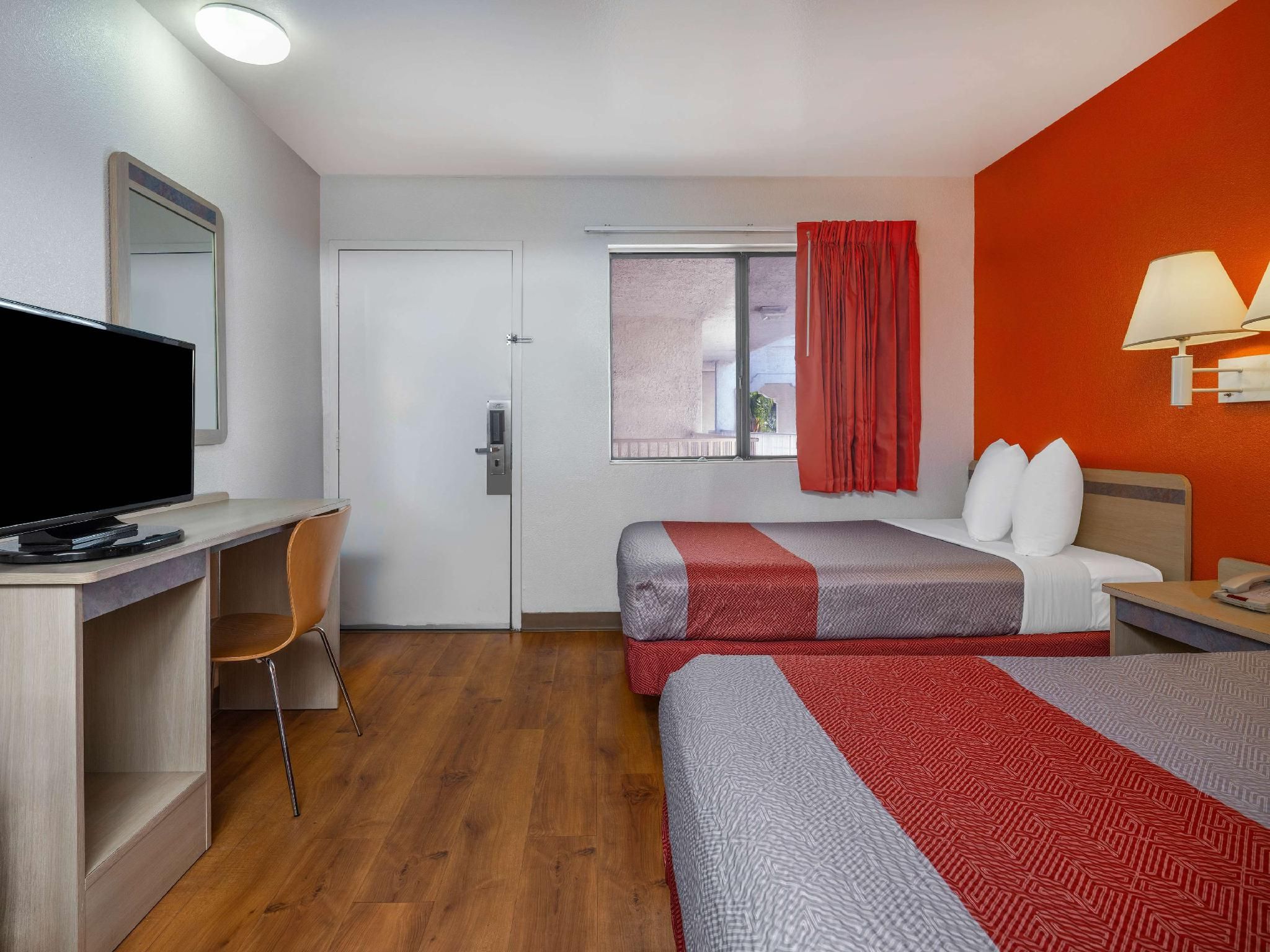 2 Full Beds | Mini Fridge