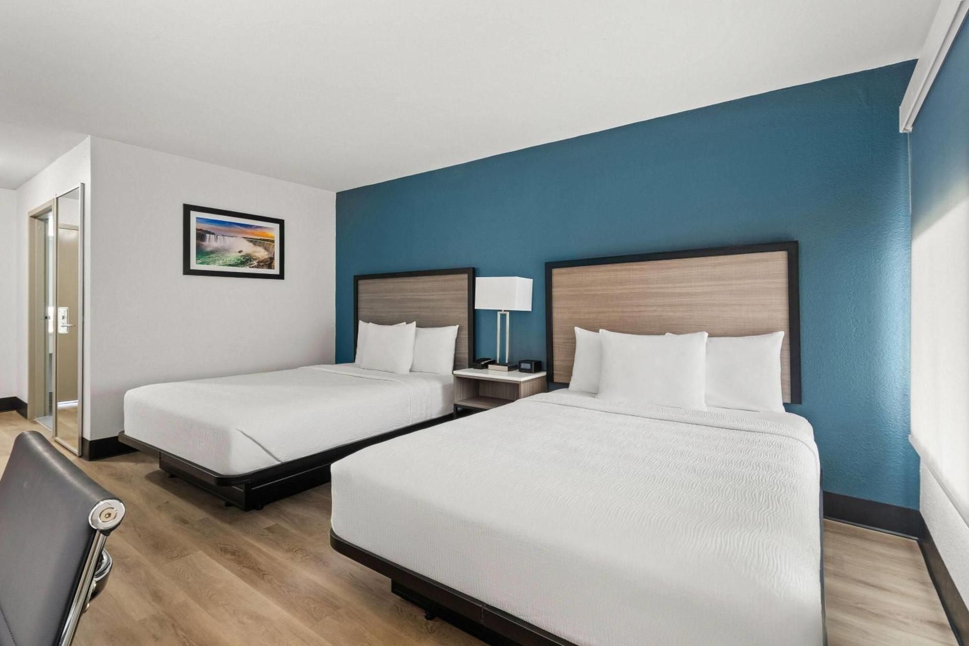 Queen Room with Two Queen Beds, Mobility Access and Roll-In shower, Non-Smoking