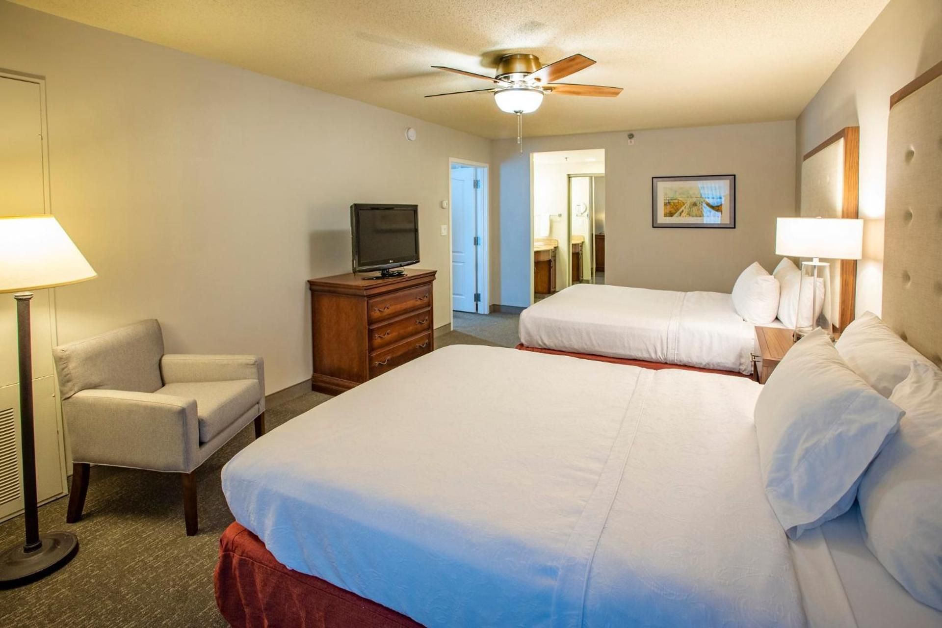 One-Bedroom Suite with Two Queen Beds and Walk-in Shower - Communications Access