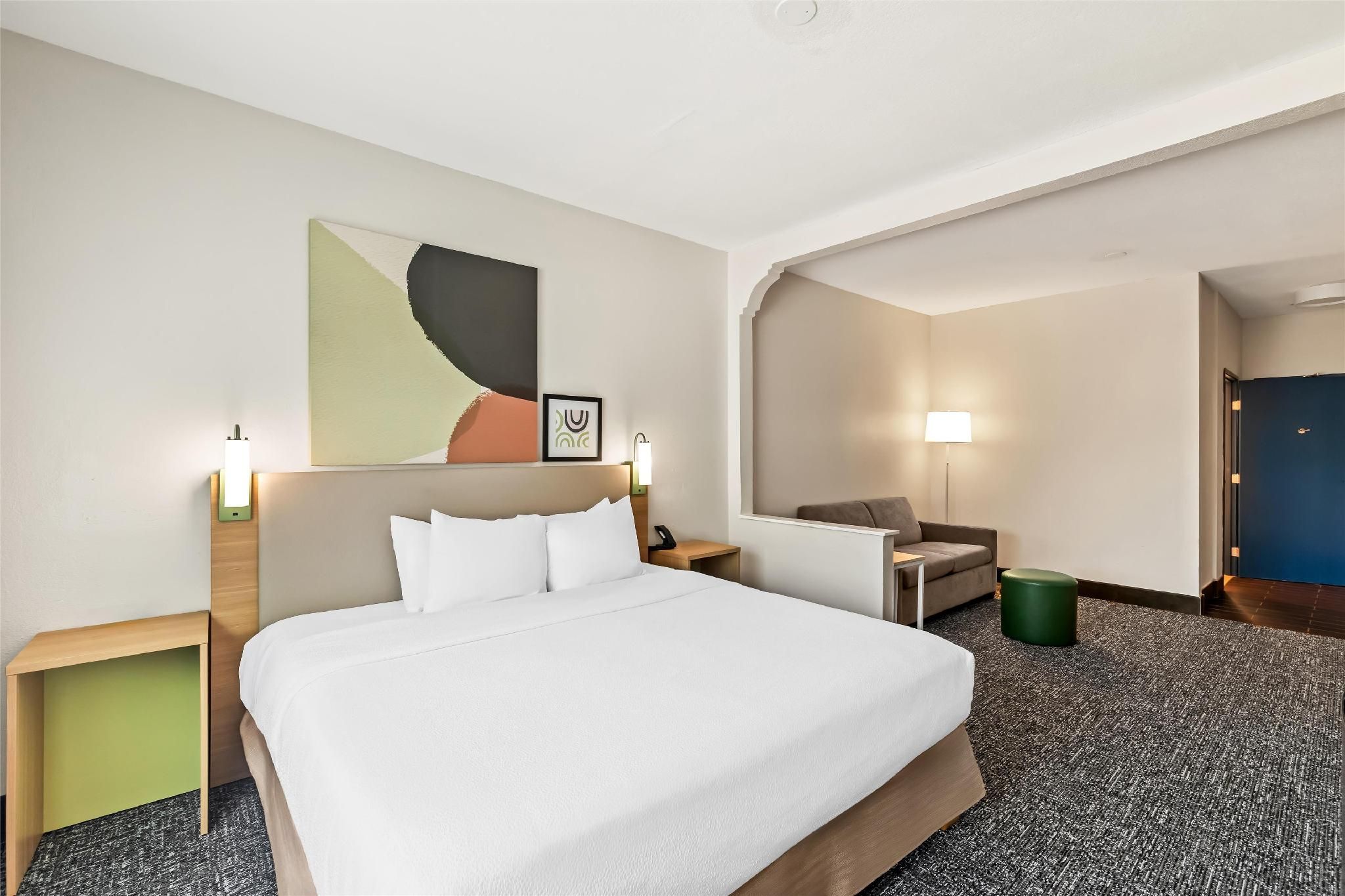 Spark by Hilton Round Rock 1 King Mobility Accessible Bathtub W/sofabed