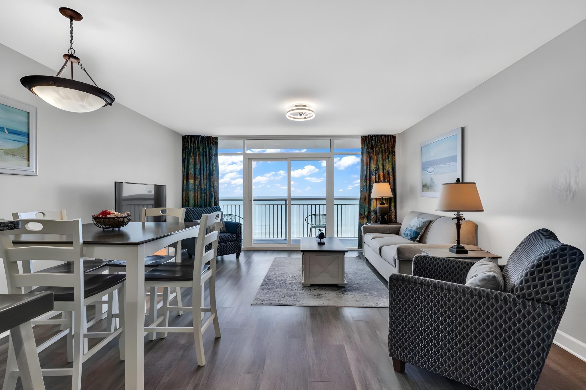 Ocean View 1BR Condo with Private Balcony