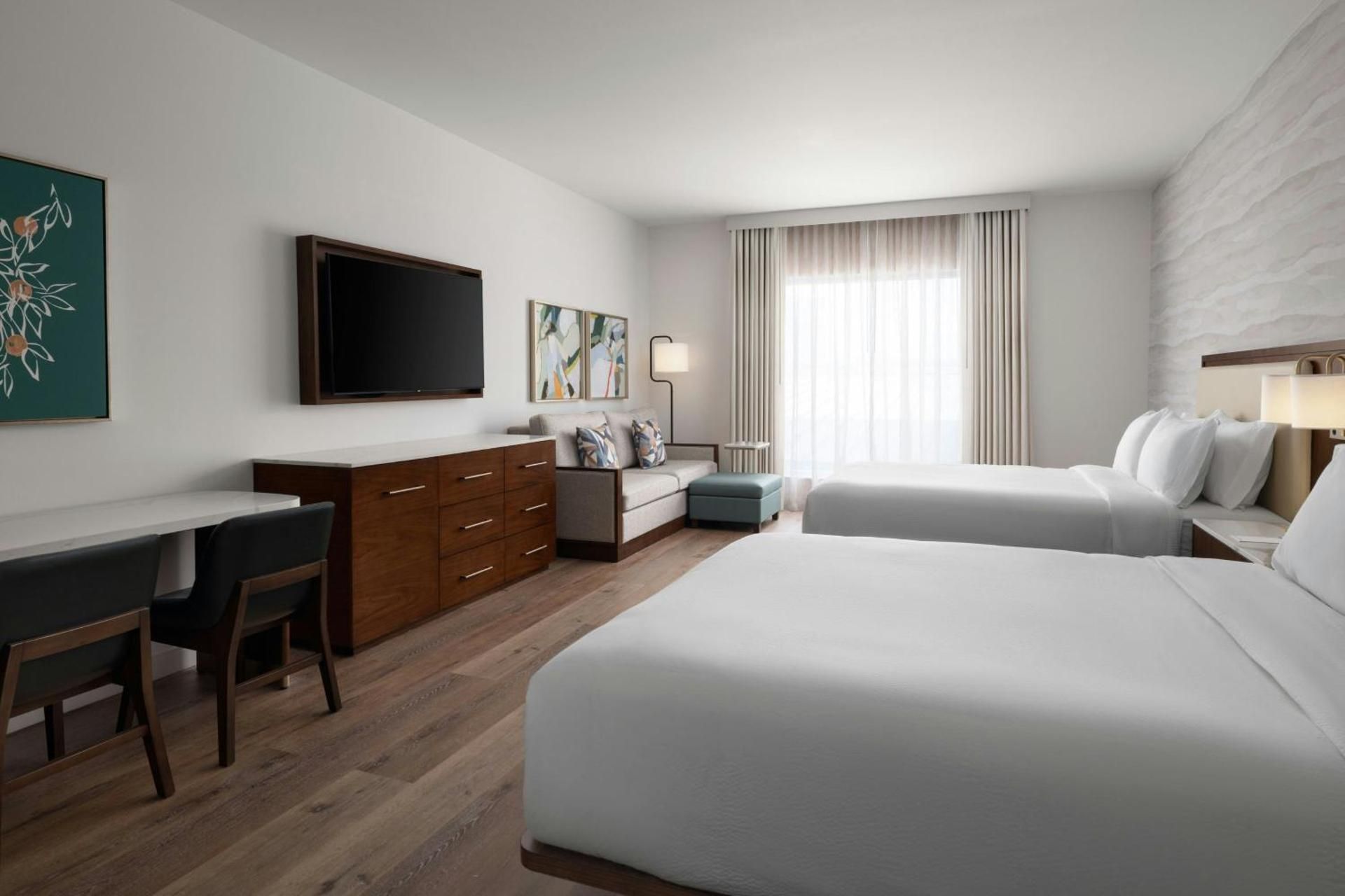 Queen Studio with Two Queen Beds and Sofa Bed