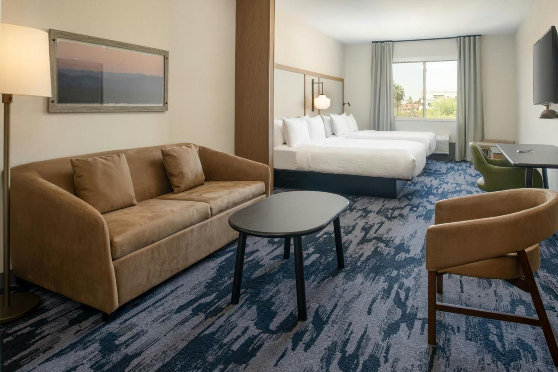 Queen Suite with Two Queen Beds and Sofa Bed