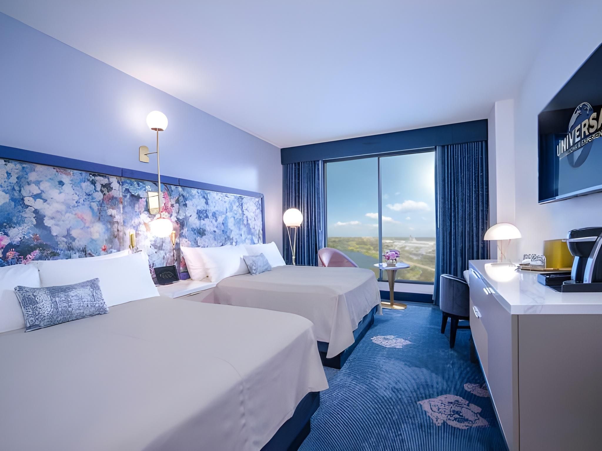 Pool View 2 Queen Beds (Dedicated Entrance to Epic Universe**)