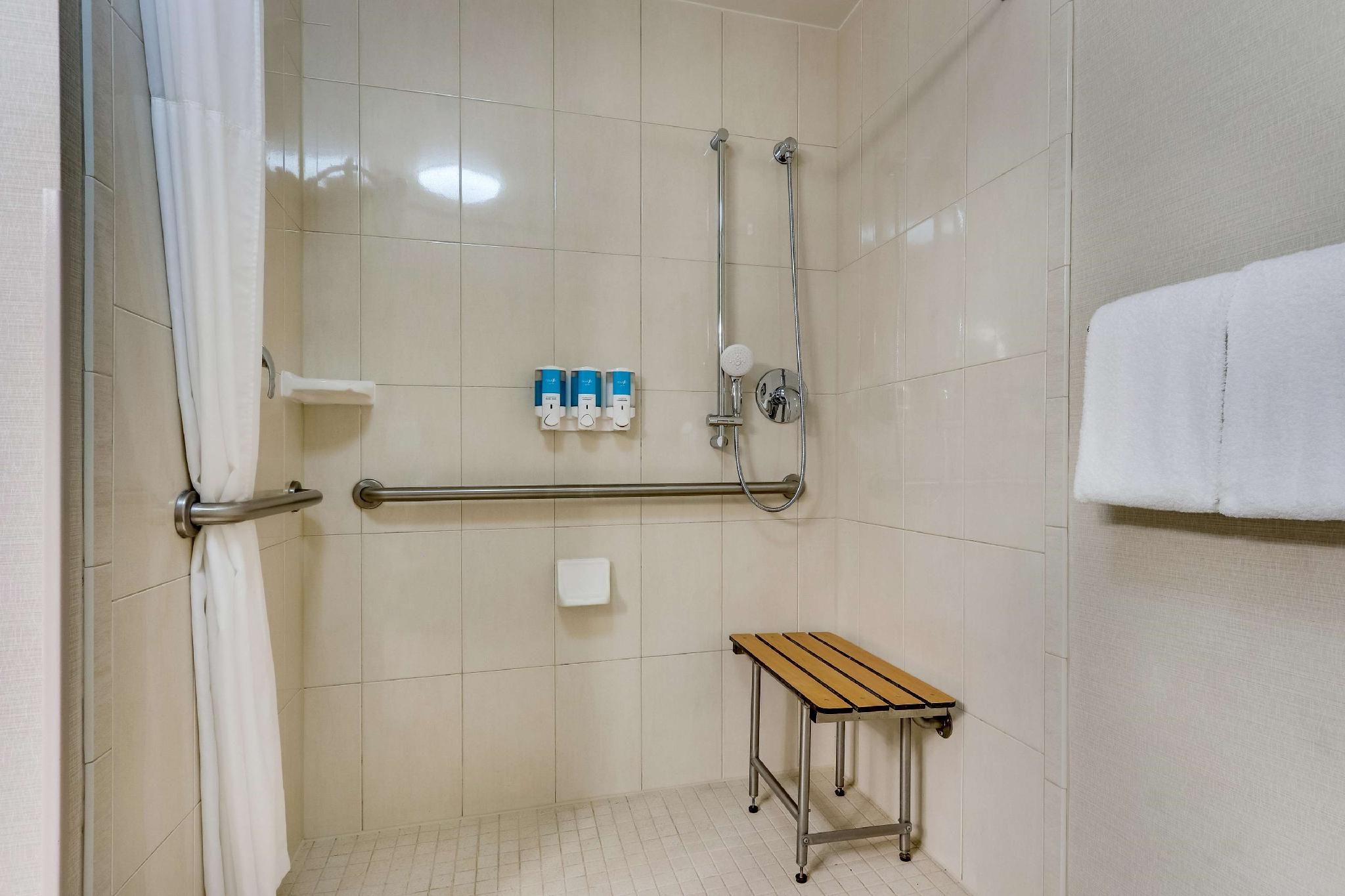 1 King Bed Upper Floor, Accessible with Roll-in Shower