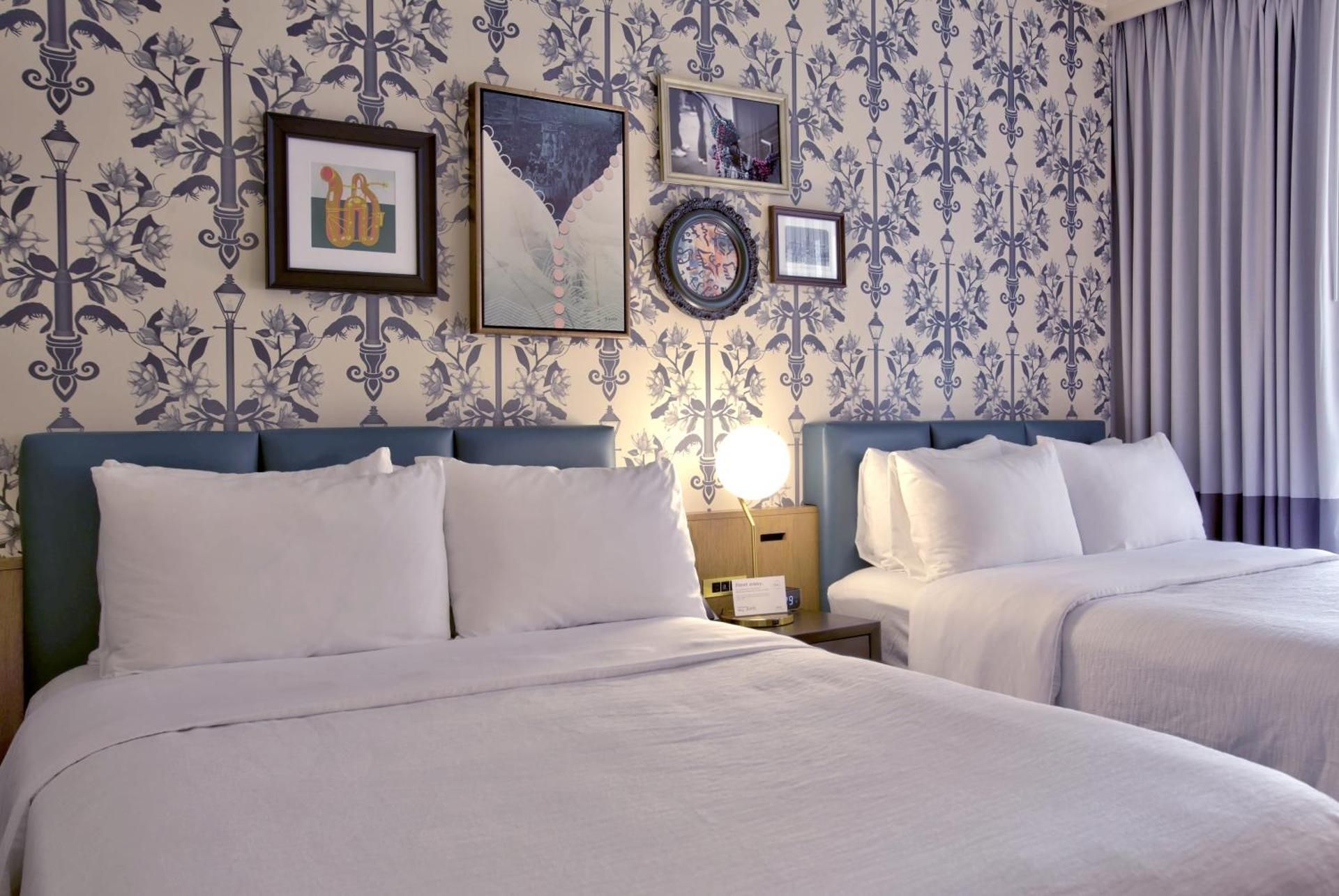 Standard Queen Room with Two Queen Beds and Mobility Accessible Roll-In Shower