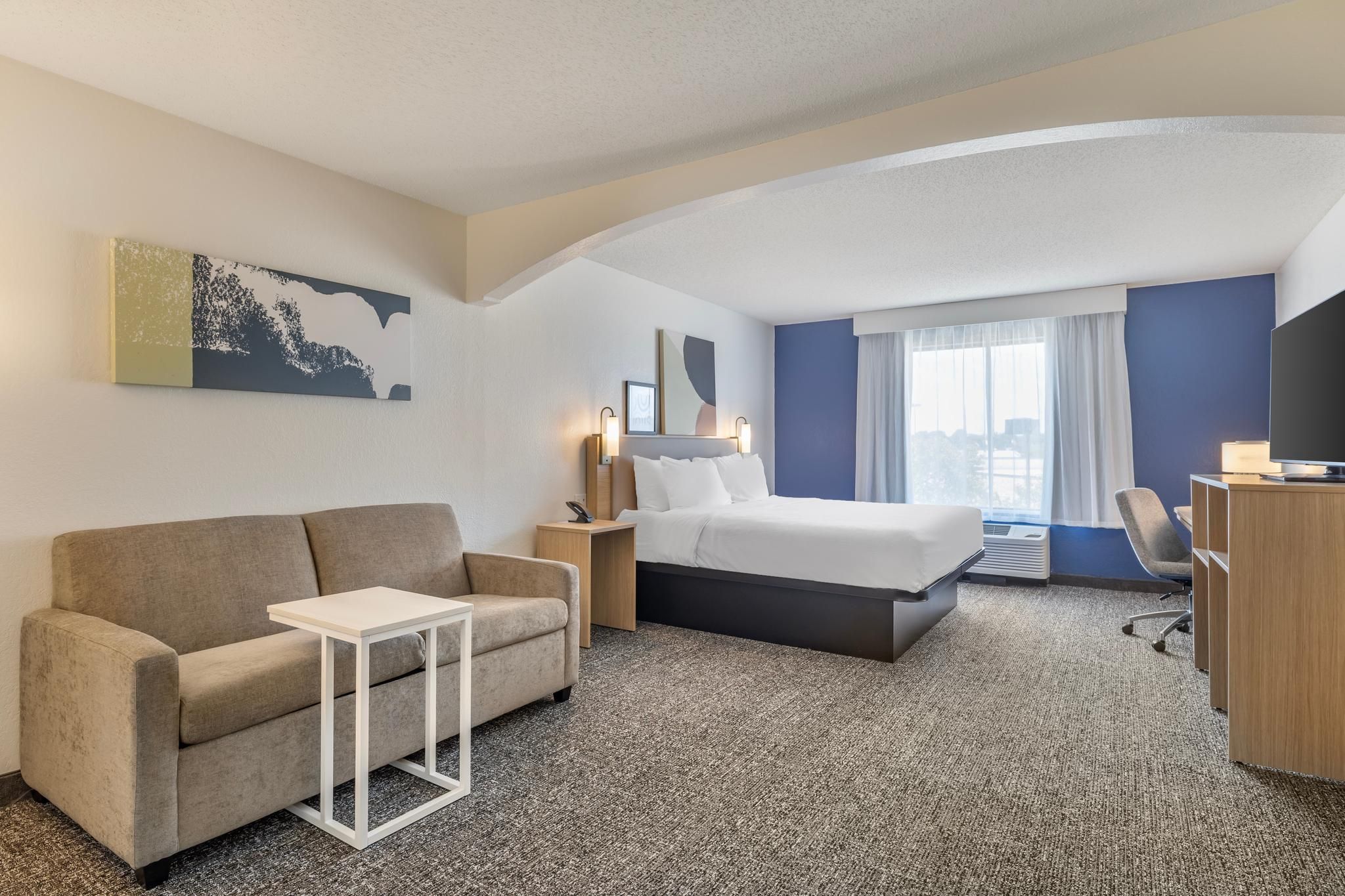 1 KING BED WITH SOFABED