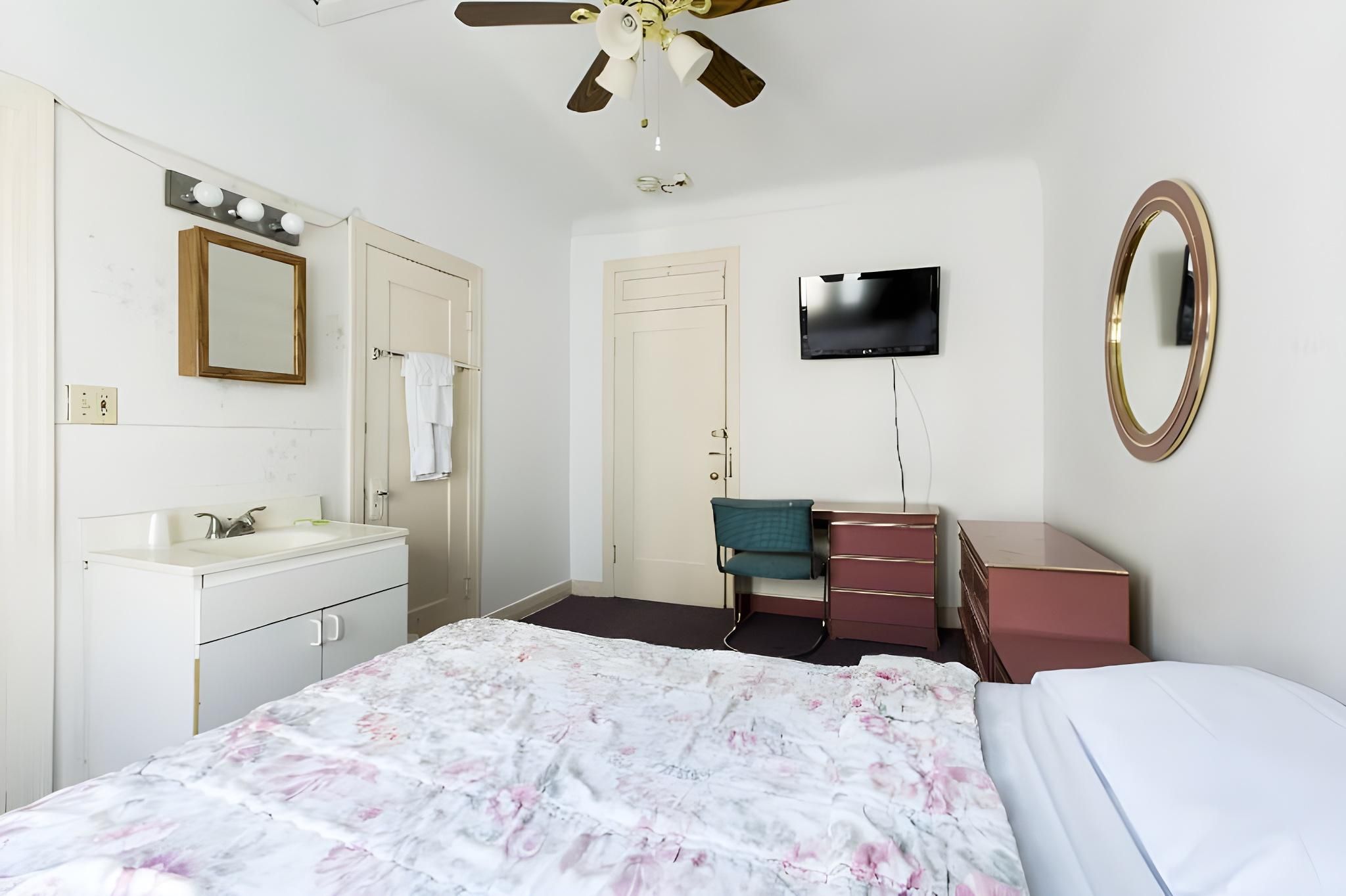 Double Bed with Shared Bathroom
