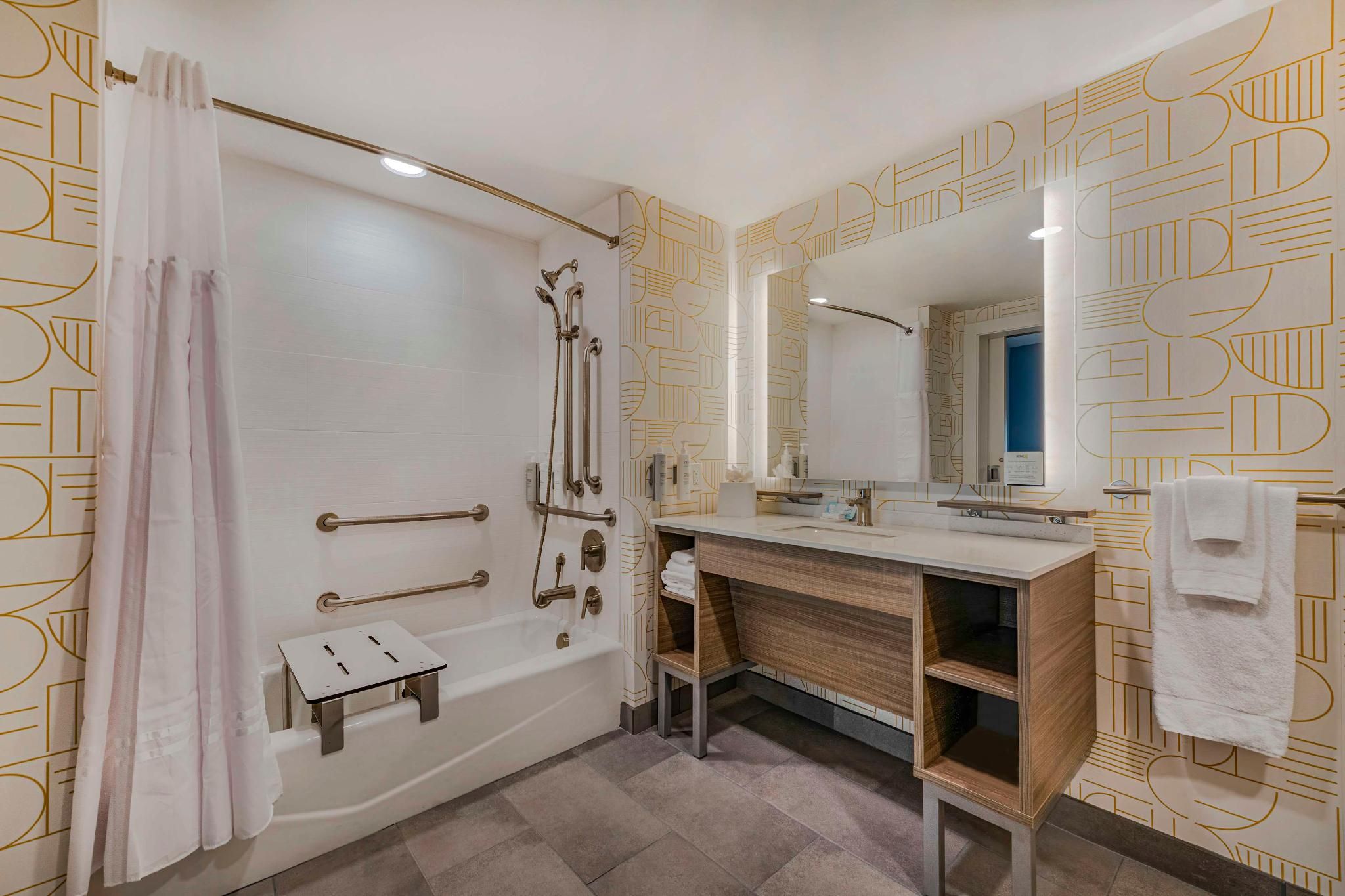 Home2 Suites by Hilton  Boone 2 Queen Mobility Accessible Tub Studio Suite 2