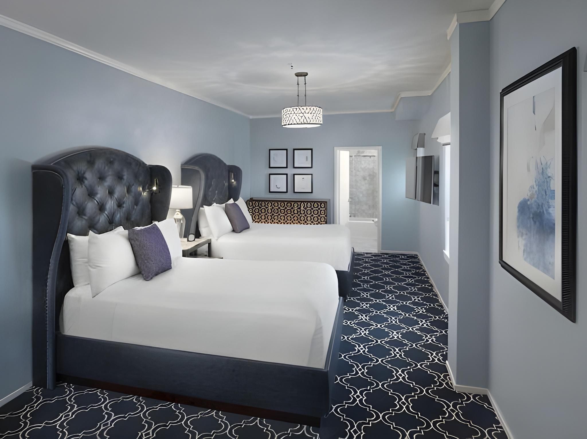 Deluxe Double Room with Two Double Beds with View