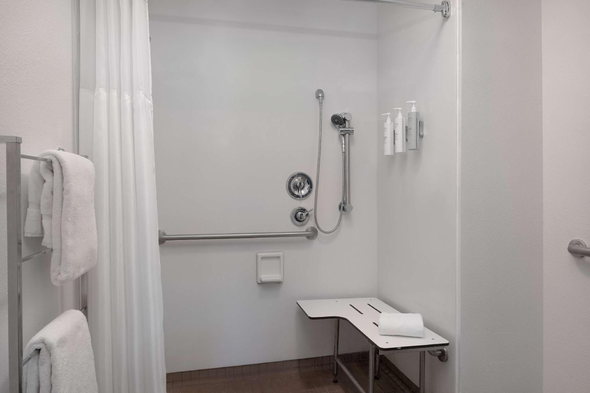 Spark by Hilton Savannah Midtown 1 Queens Mobility Accessible Roll In Shower 2
