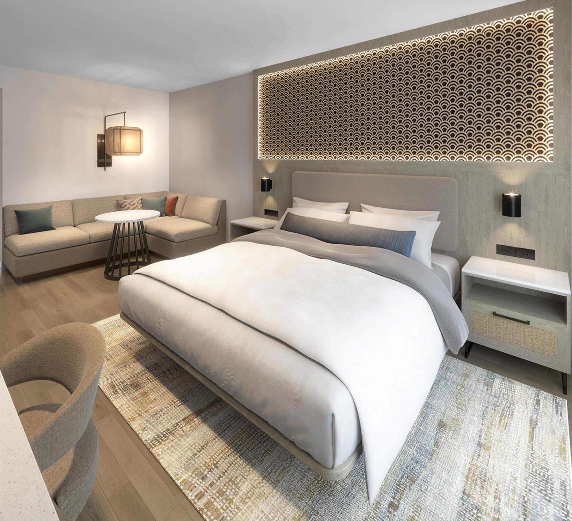 1 King Bed
