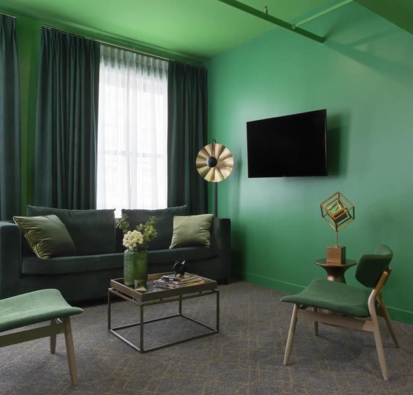 One-Bedroom Green King Suite with Kitchenette