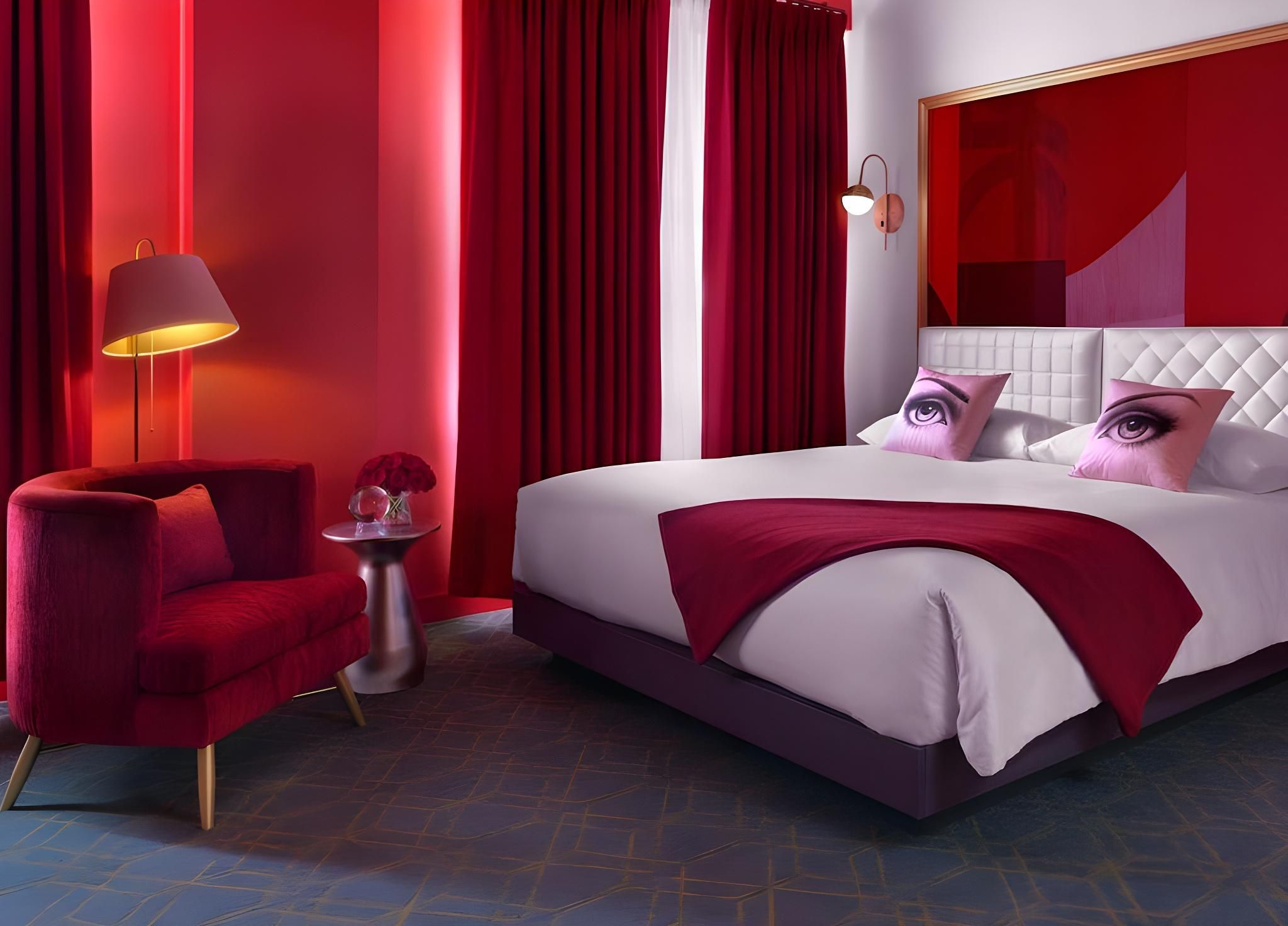 1 Queen Bed Green Room