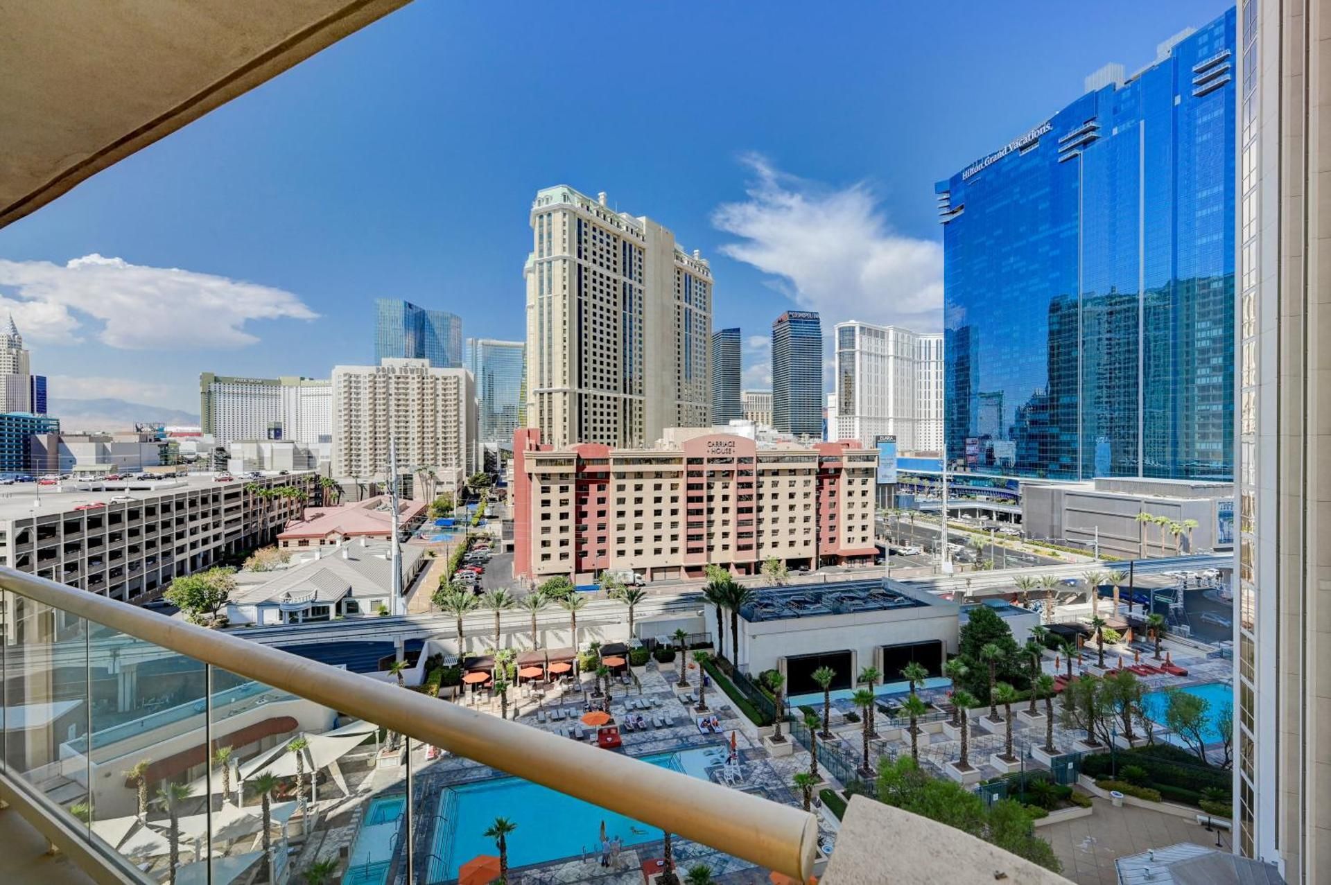 Amethyst Suite II Balcony STRIP VIEW MGM Signature