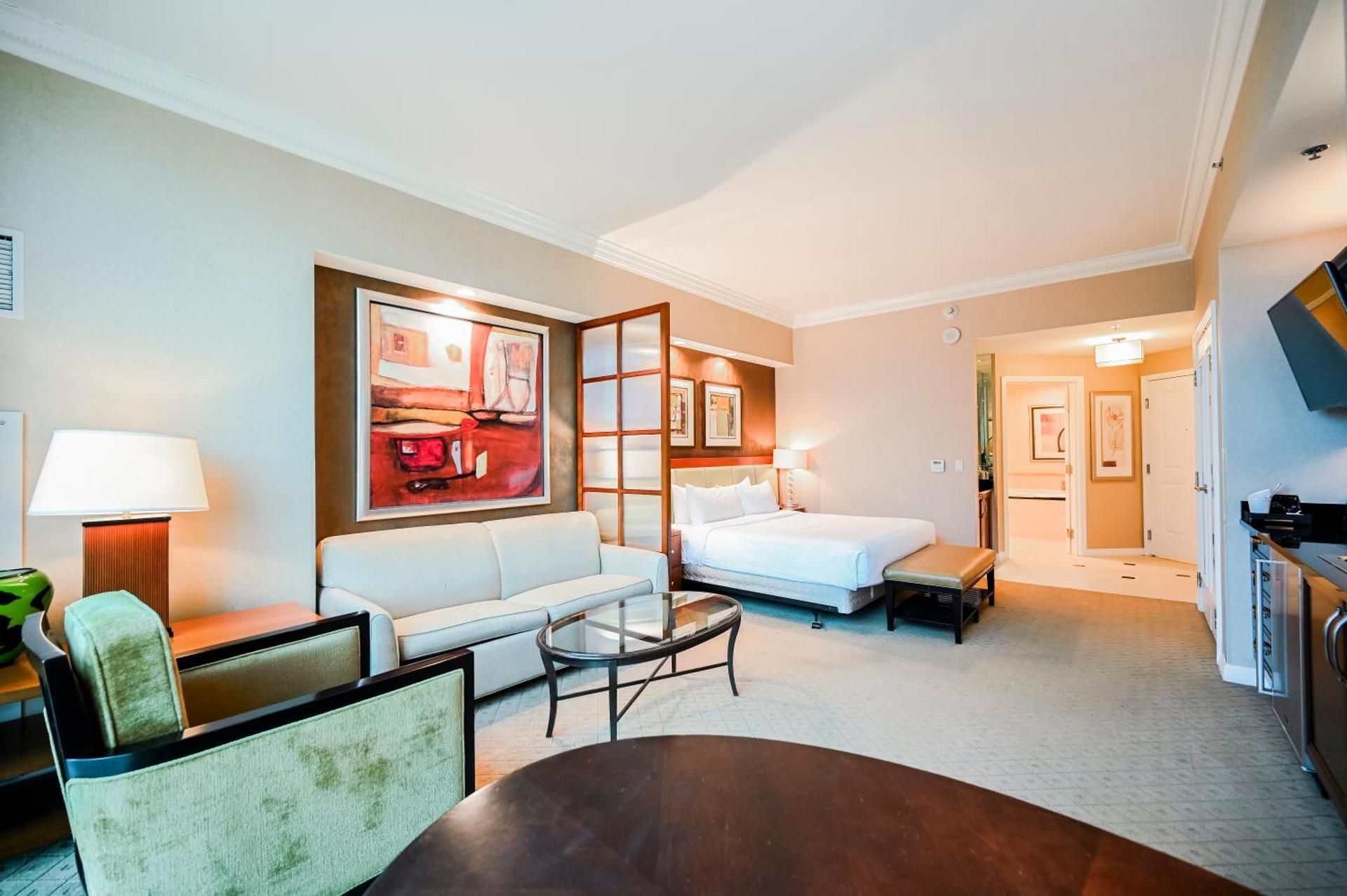 Two-Bedroom Studios PH Floor - Strip View & Balcony