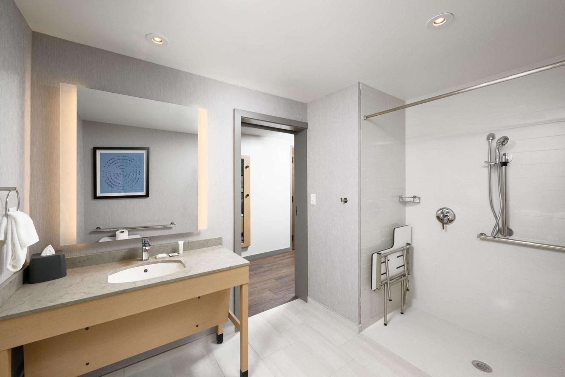 King Suite with Sofa Bed and Roll-In Shower - Disability Access