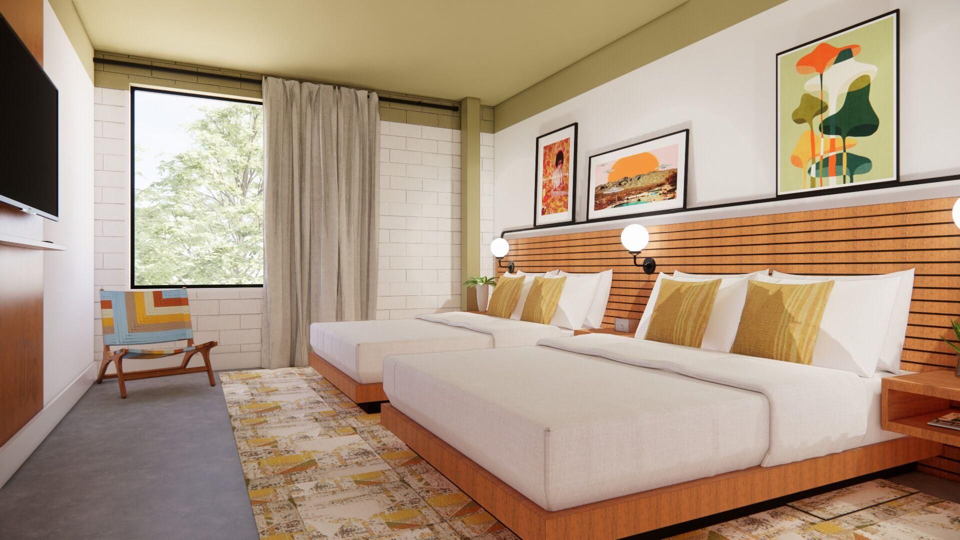 2 Queen Beds