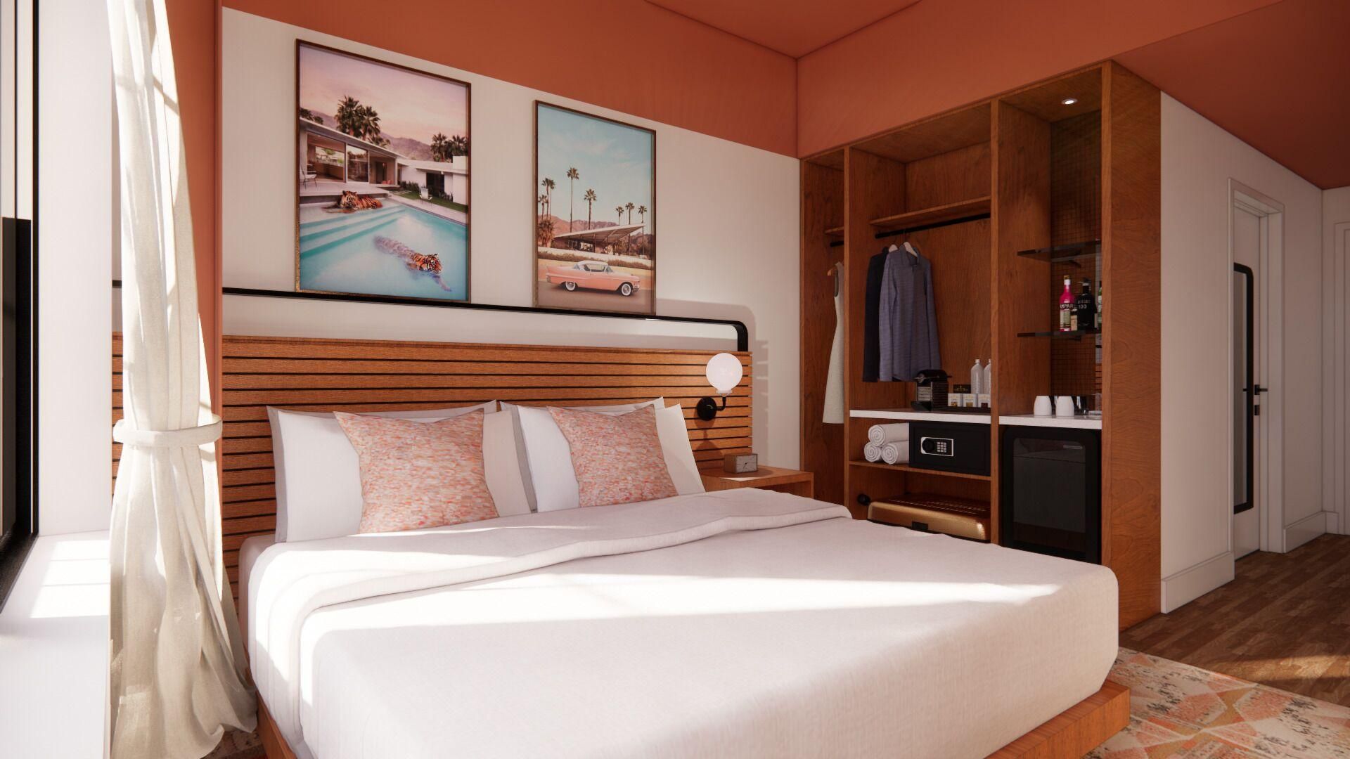 1 King Bed