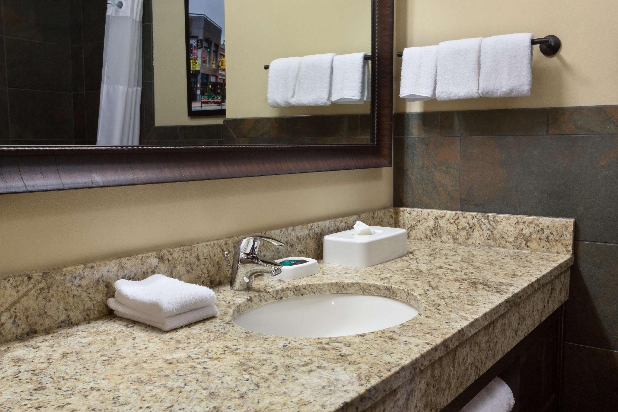 1 King Bed Suite, 2 Rooms with Sofa Sleeper, Accessible with Roll-in Shower