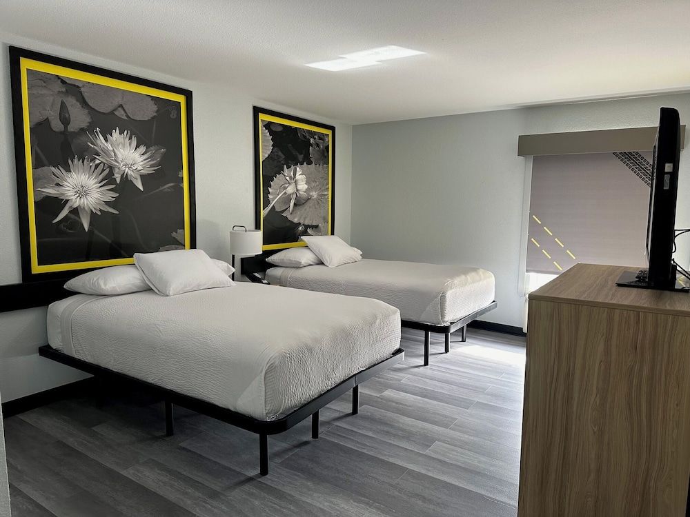 Room, 2 Double Beds, Accessible, Non Smoking ( Mobility/hearing, Roll-in Shower)