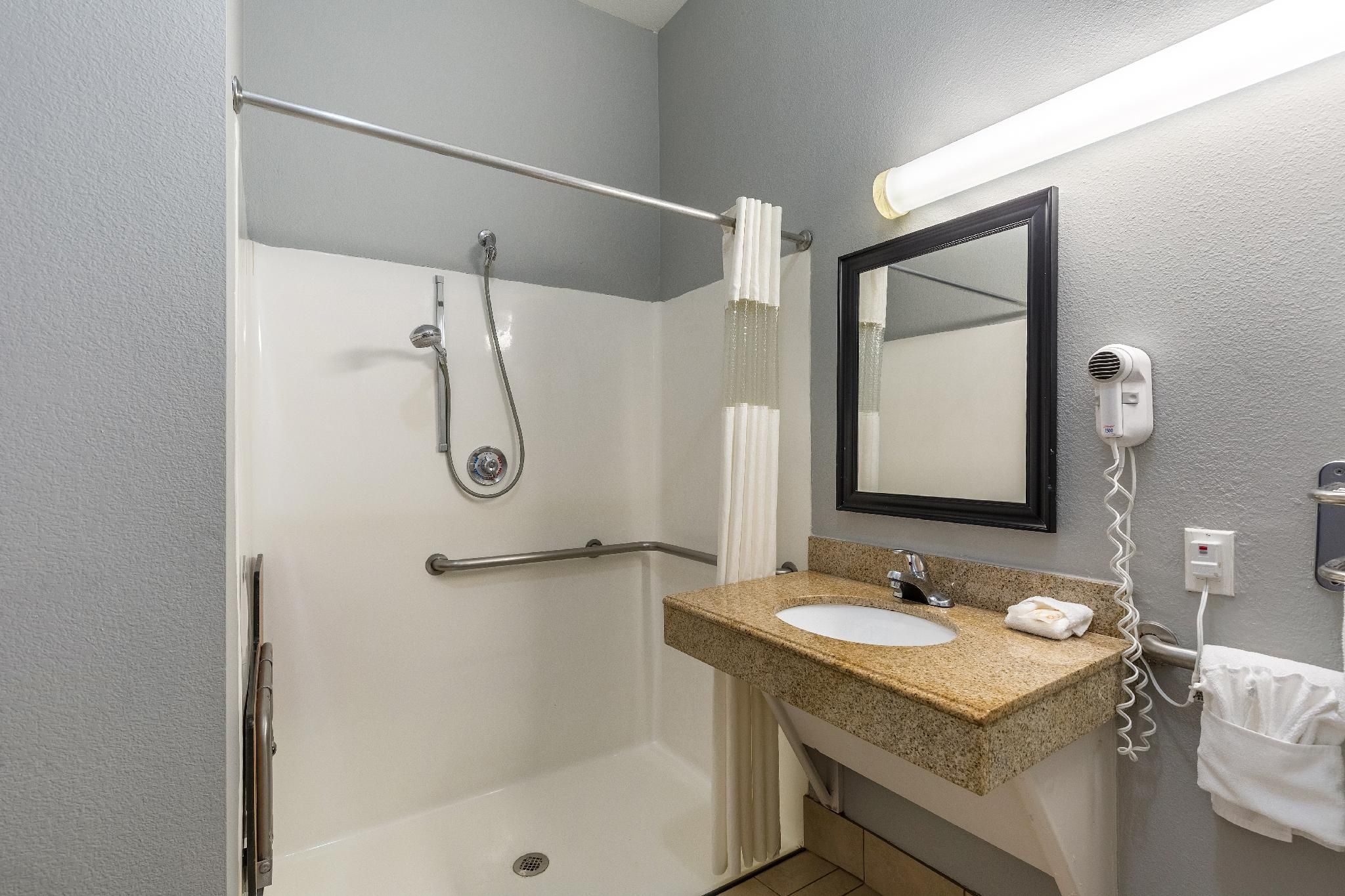 1 King 1 Bedroom Mobility Hearing Accessible Roll In Shower