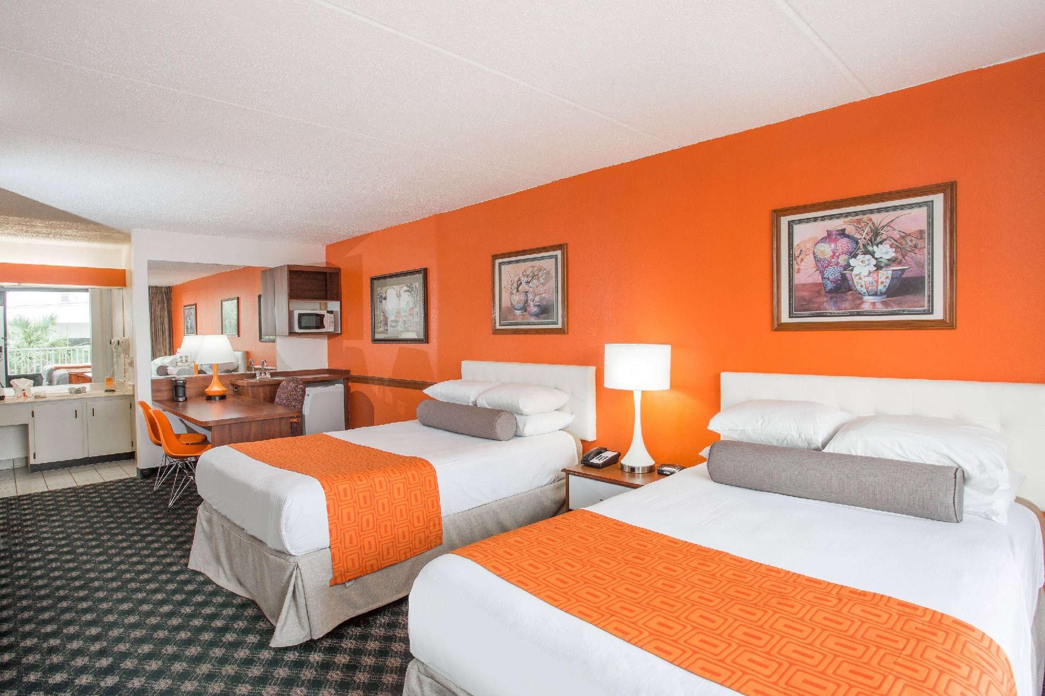 2 Double Bed, Mobility Accessible Room , Roll-In Shower, Non-Smoking