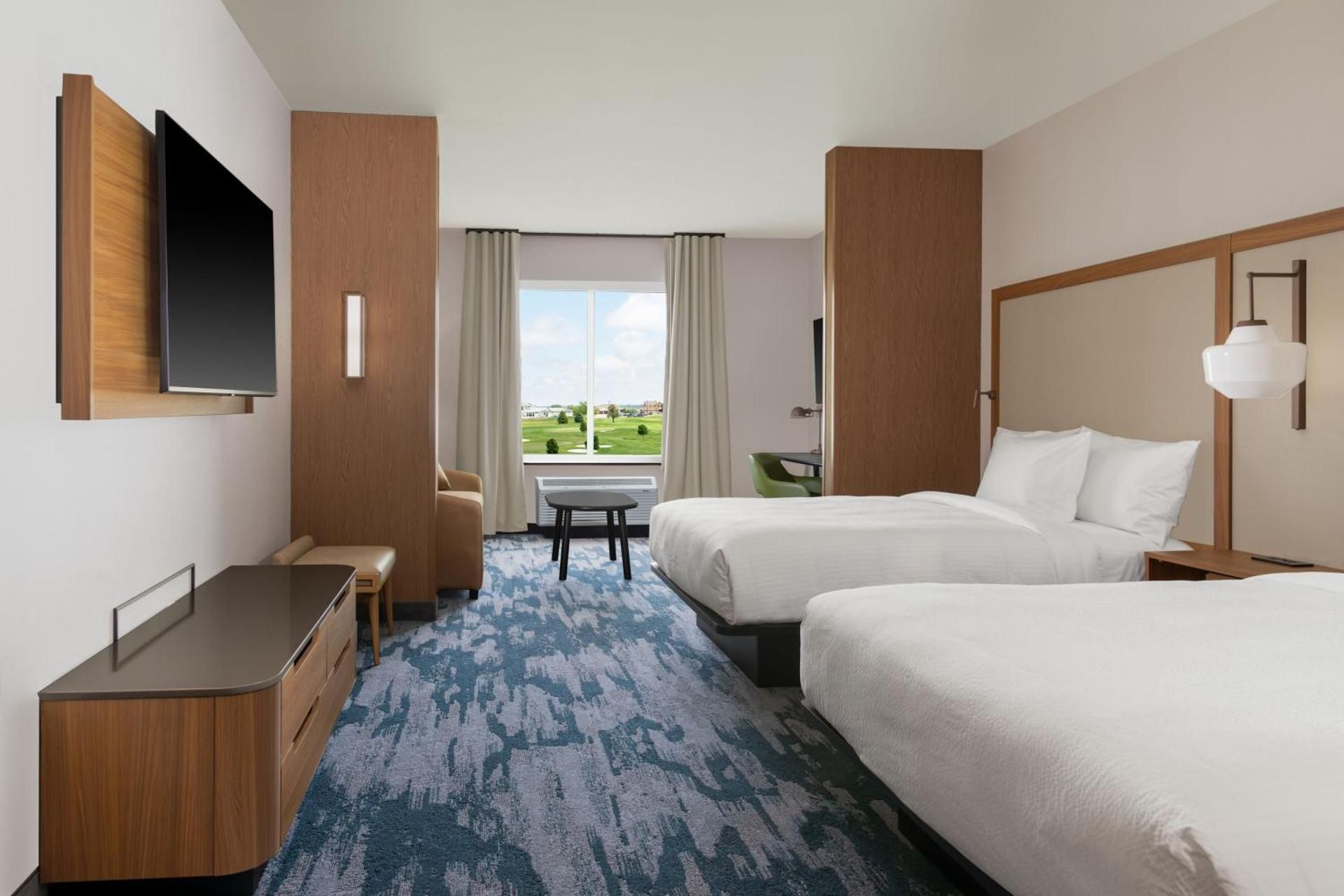 Extended Queen Suite with Two Queen and Sofa Bed