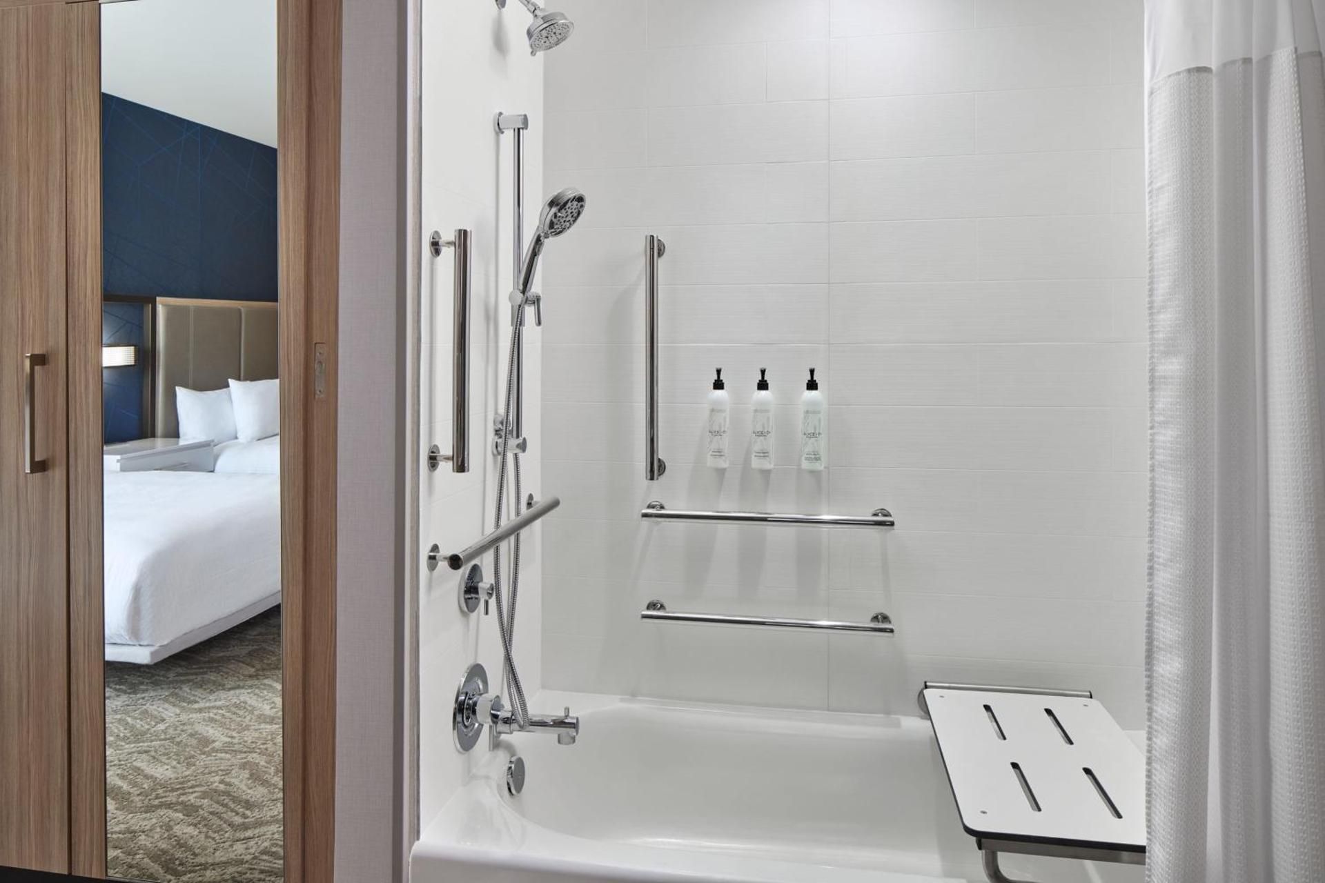 Queen Suite with Roll-In Shower - Mobility Accessible