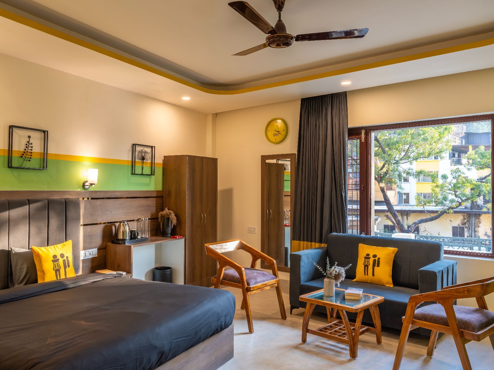 Premium  Double Room with Balcony and Hill View