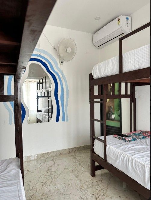 Bed in 6-Bed AC Dormitory Room
