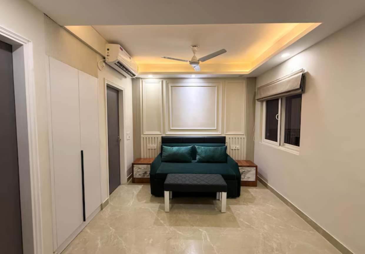 1BHK Apartments (with balcony, kitchen, separate living room and sofa cumbed)