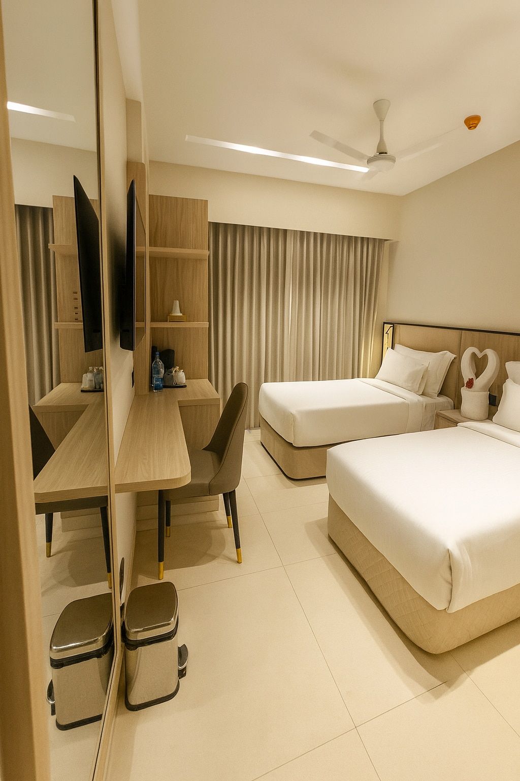 Aarambh by The Sky Imperial Indore Imperial Twin Bedroom