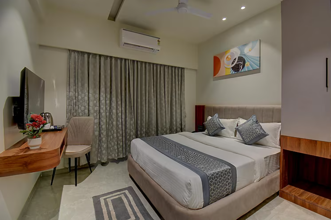 Hotel Stay Divine Double Bed - AC Room 4