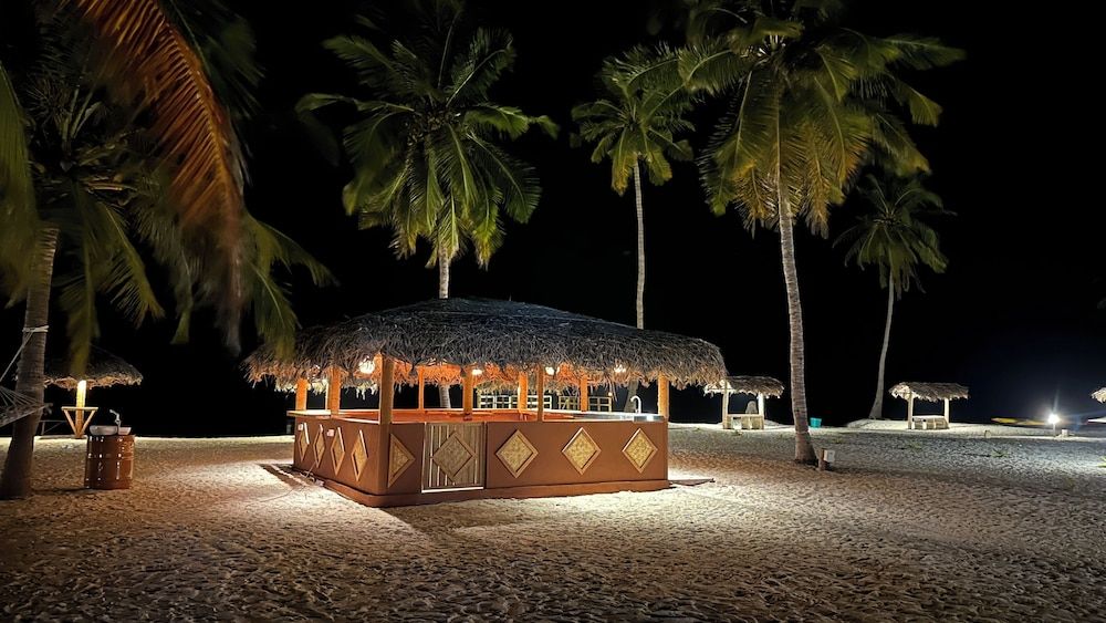 Outdoor wedding area