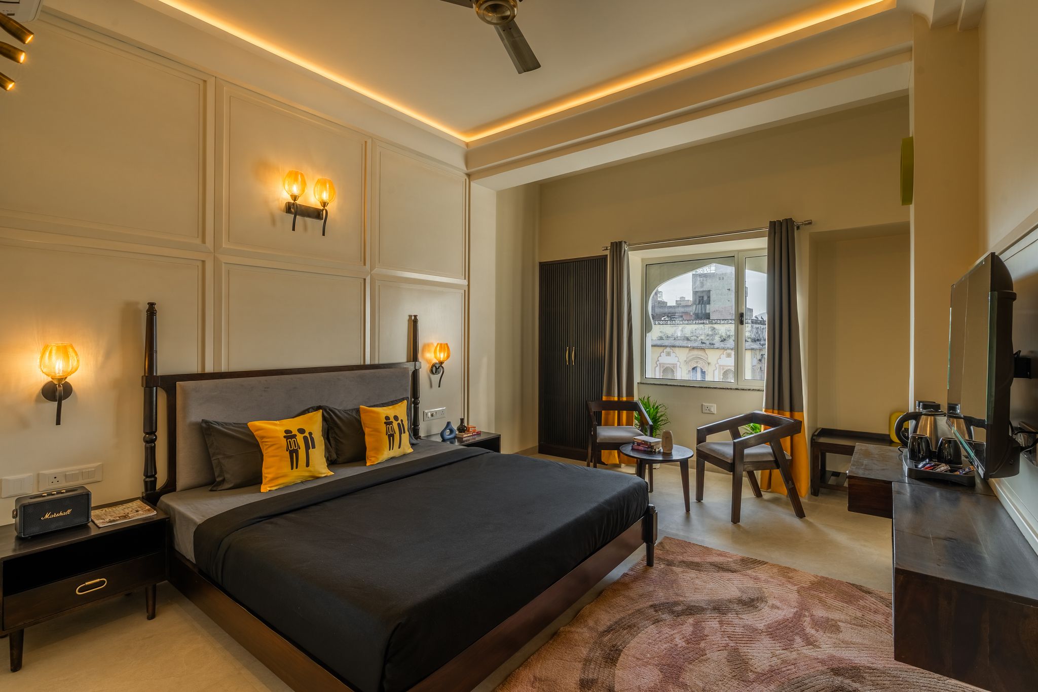 The Hosteller Bam Jaipur, Hawa Mahal Superior Double Room 9