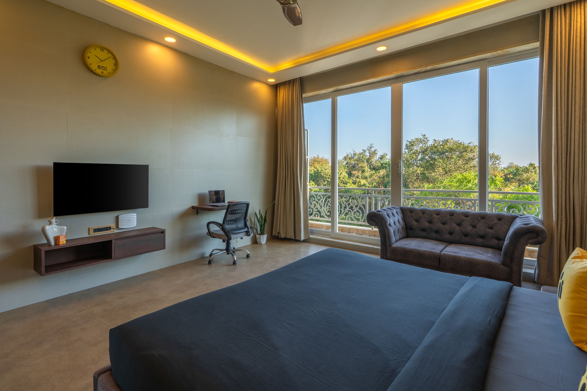 The Hosteller Bam Lonavala, Tiger Point Deluxe Double Room with Balcony and Hill View  6