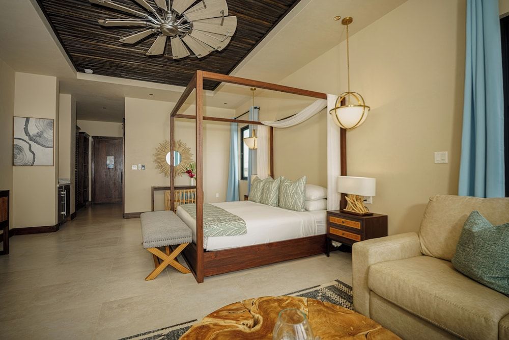 Prana Maya Island Resort Oceanfront Inn; King Bed Open-Concept Corner Suite w/Outdoor Shower 3