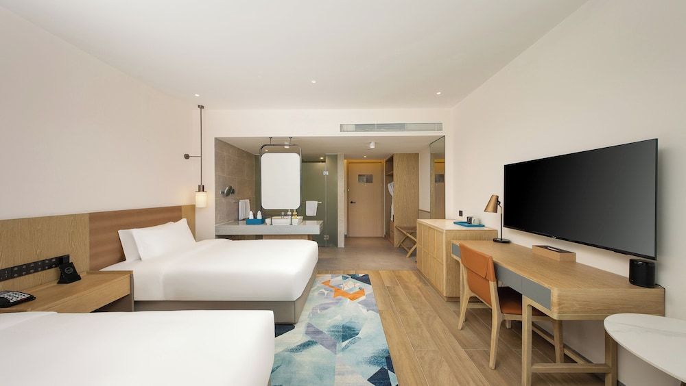 Standard Room, 2 Double Beds, Sea View