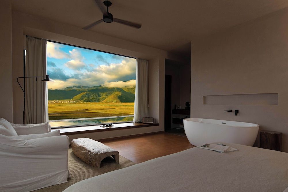 Basic Double Room, Patio, Hill View