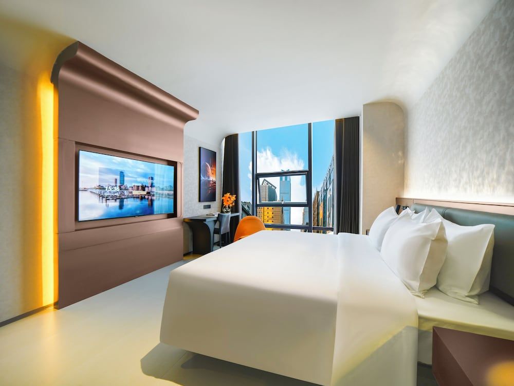 chongqinglangxidujiajiudian Superior Double Room, City View