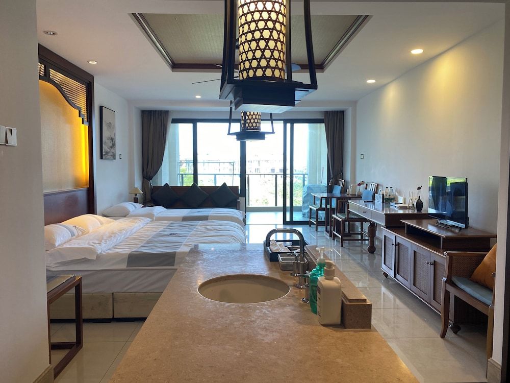 GuangPo MeiYa Homestay LingShui Elite Apartment, Garden View 6